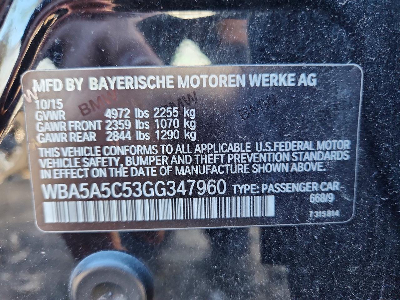 2016 BMW 528 I - zdjęcie 12