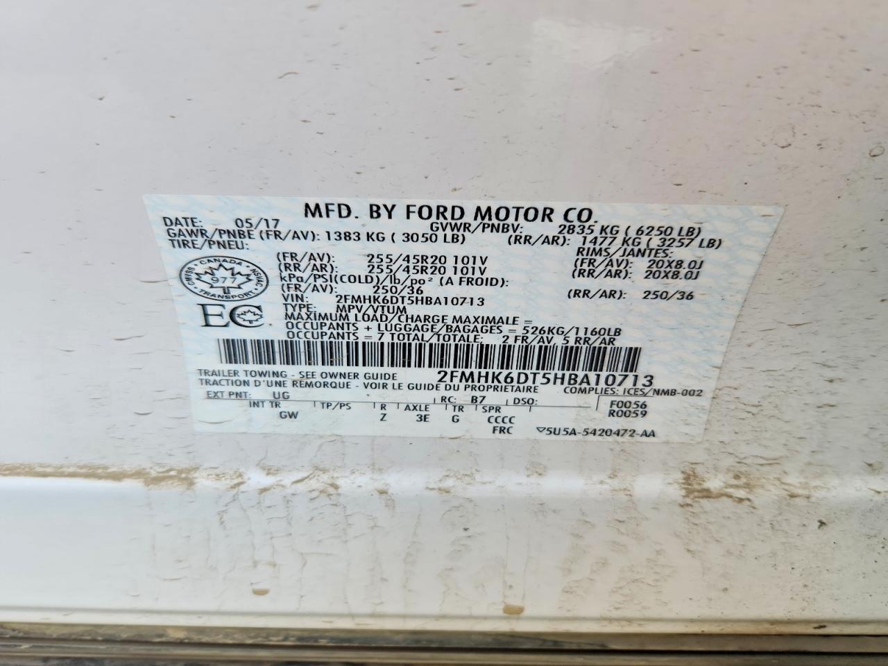 2017 Ford Flex Limited - zdjęcie 13