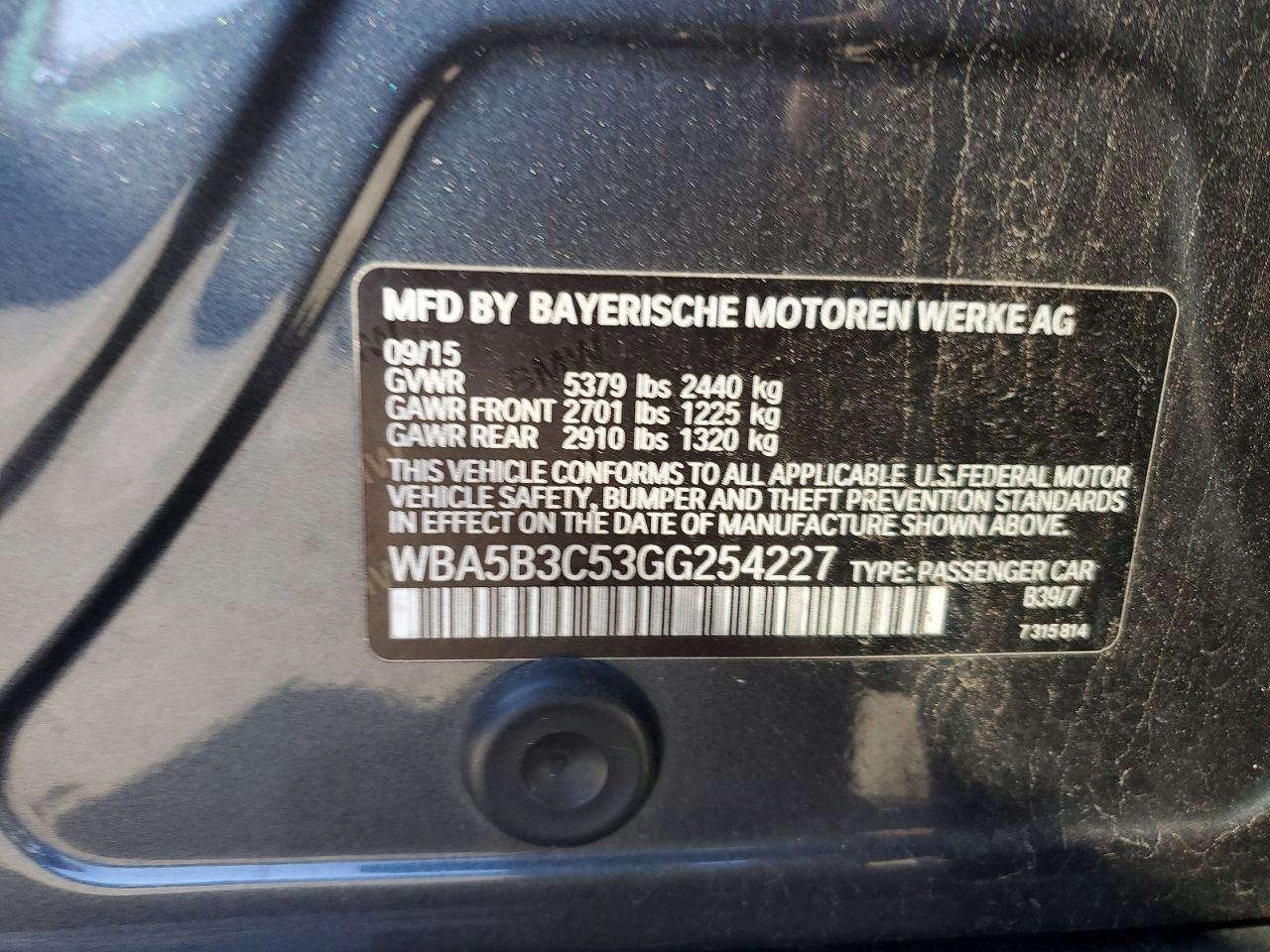 2016 BMW Seria 5 535i - zdjęcie 12