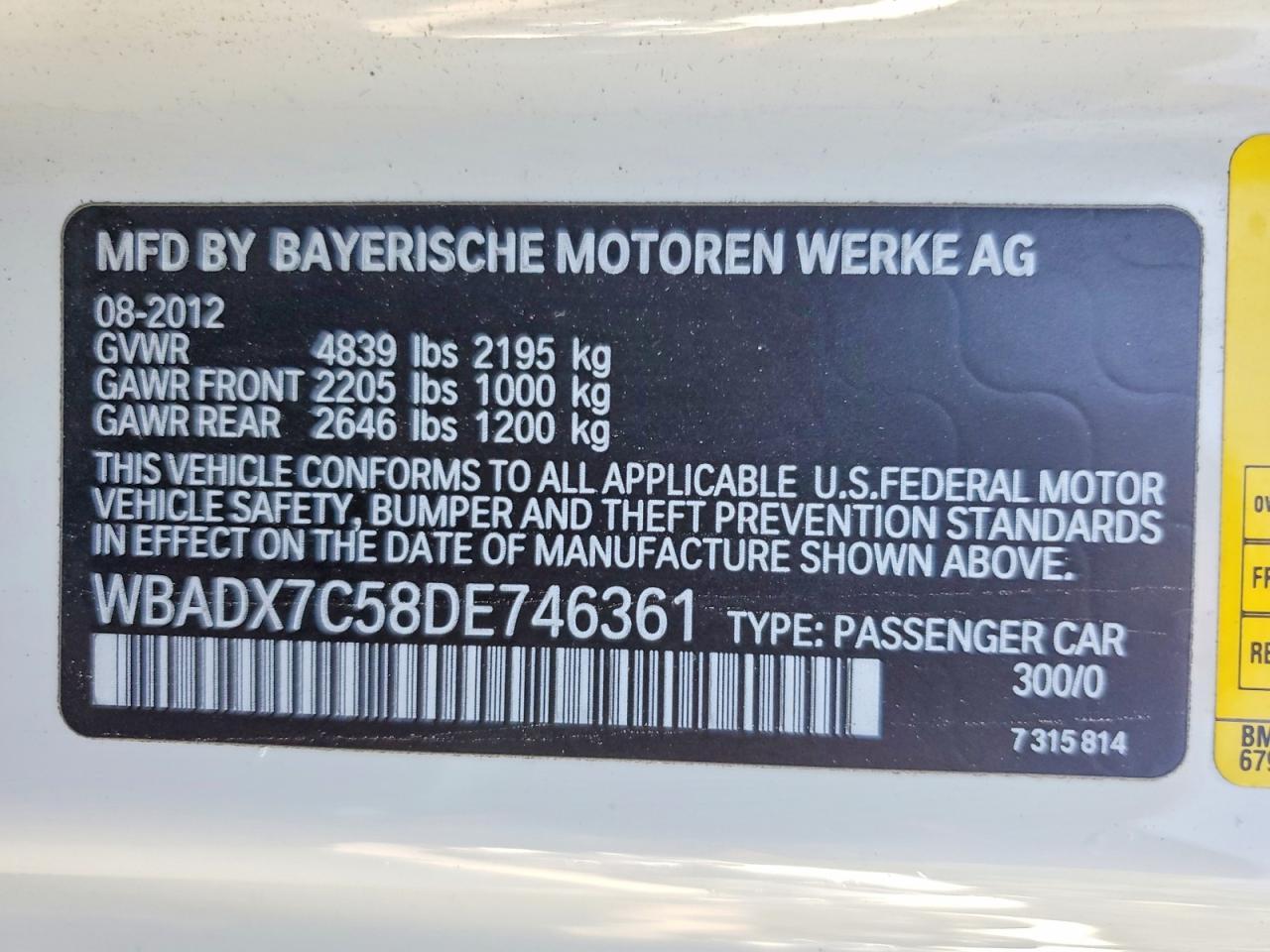 2013 BMW 335 I - zdjęcie 12