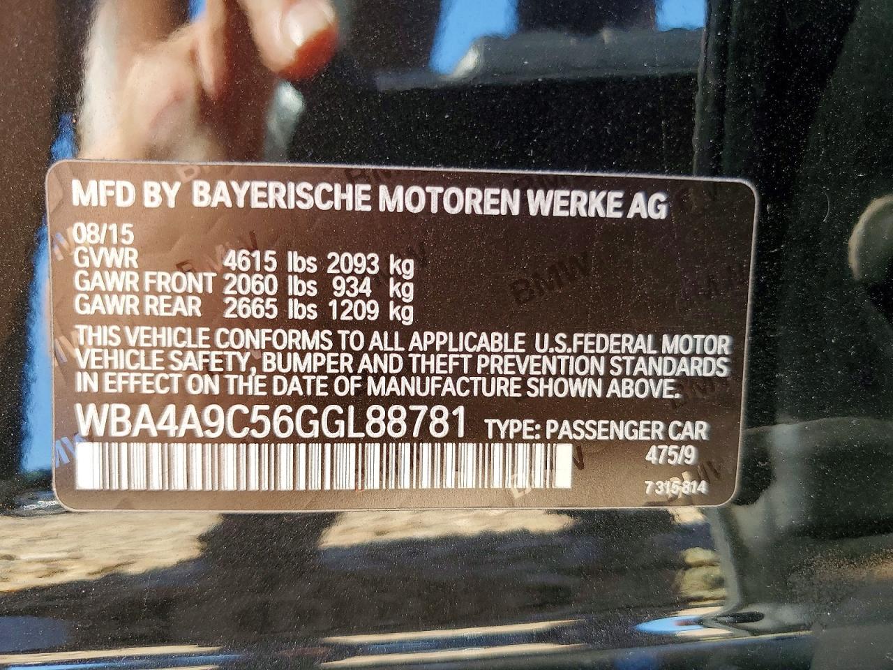2016 BMW 428 I Gran Coupe Sulev - zdjęcie 12