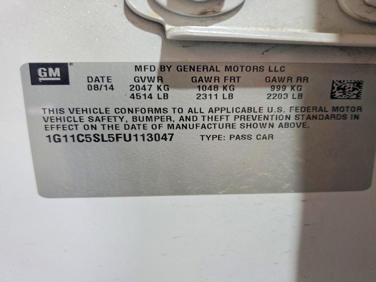 2015 Chevrolet Malibu 1Lt - zdjęcie 12