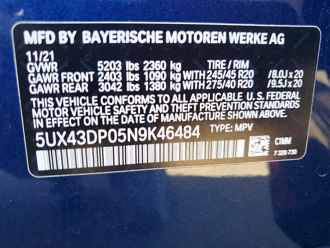 2022 BMW X3 Sdrive30I - zdjęcie 13