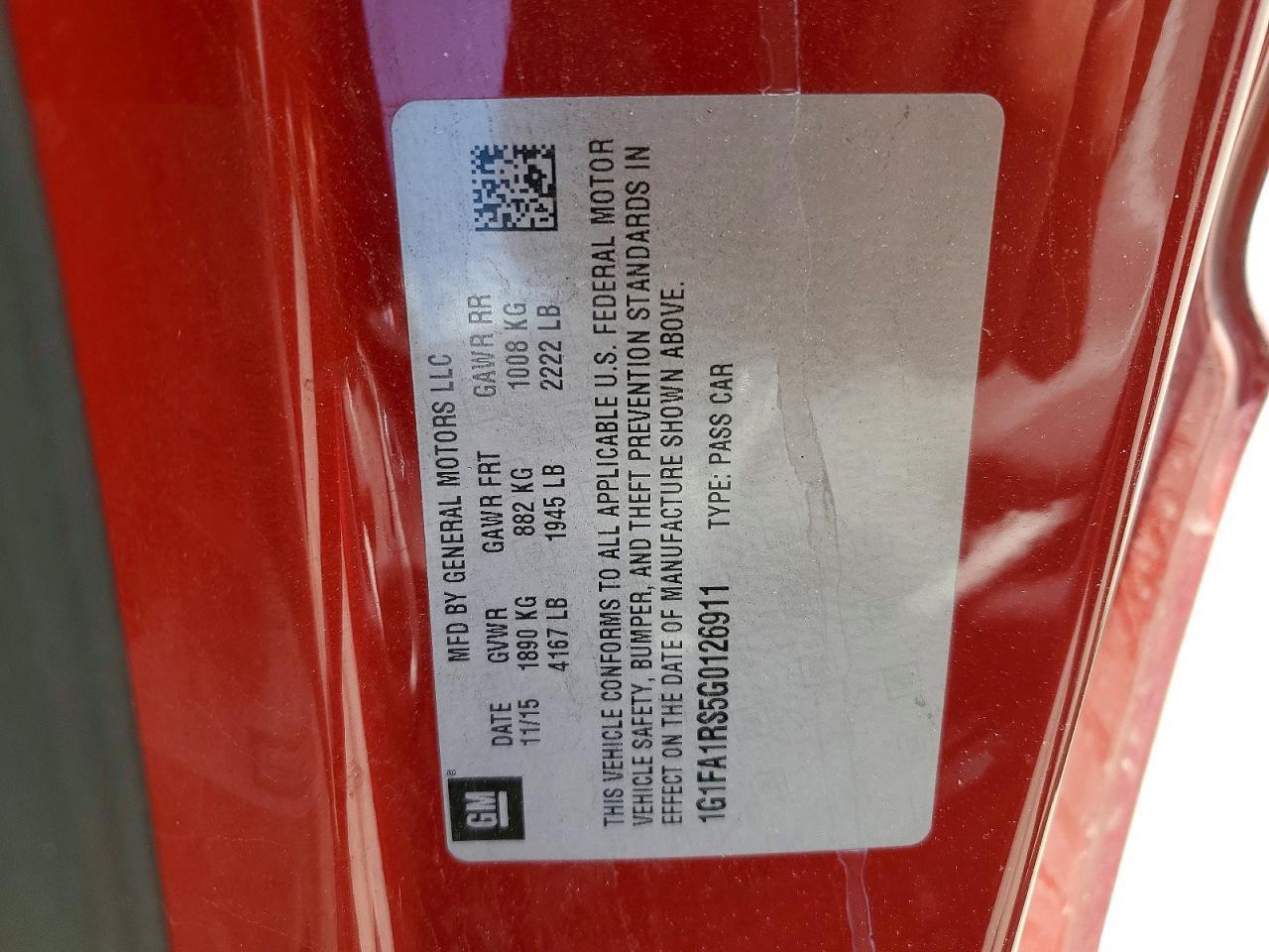 2016 Chevrolet Camaro Lt - zdjęcie 12