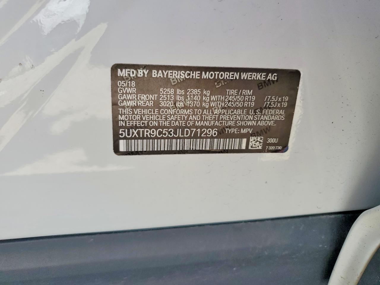 2018 BMW X3 xDrive30I - zdjęcie 13