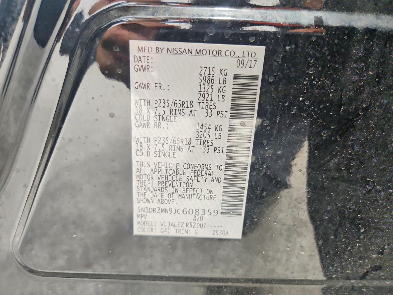 2018 Nissan Pathfinder Sv - zdjęcie 13