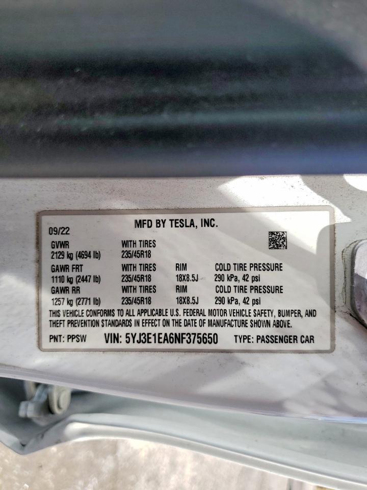 2022 Tesla Model 3 - zdjęcie 13
