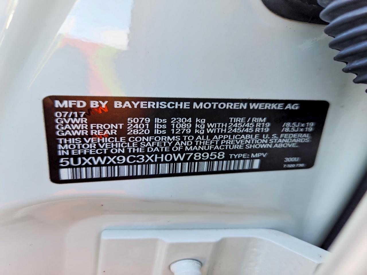 2017 BMW X3 xDrive28I - zdjęcie 14