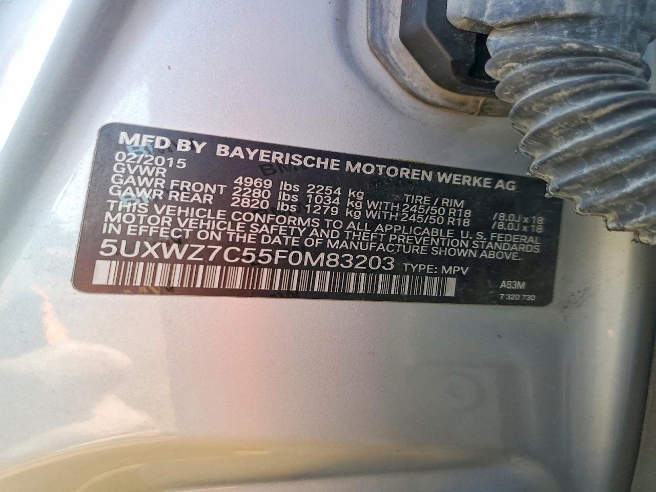 2015 BMW X3 Sdrive28I - zdjęcie 12