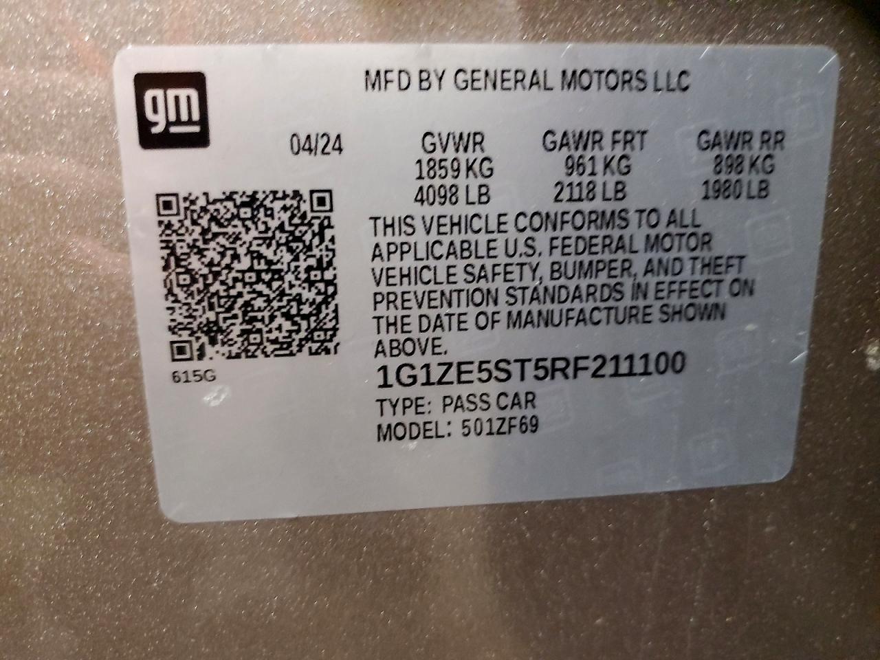 2024 Chevrolet Malibu Premier - zdjęcie 13