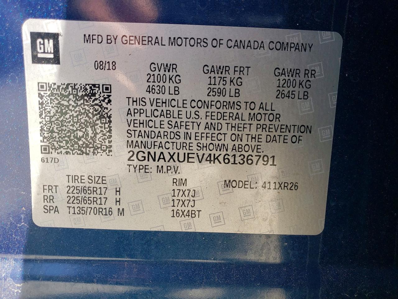 2019 Chevrolet Equinox Lt - zdjęcie 12