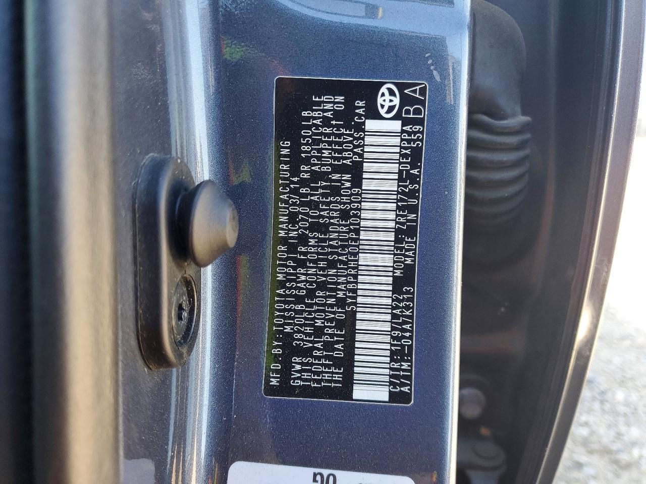 2014 Toyota Corolla Le Eco Premium - zdjęcie 12