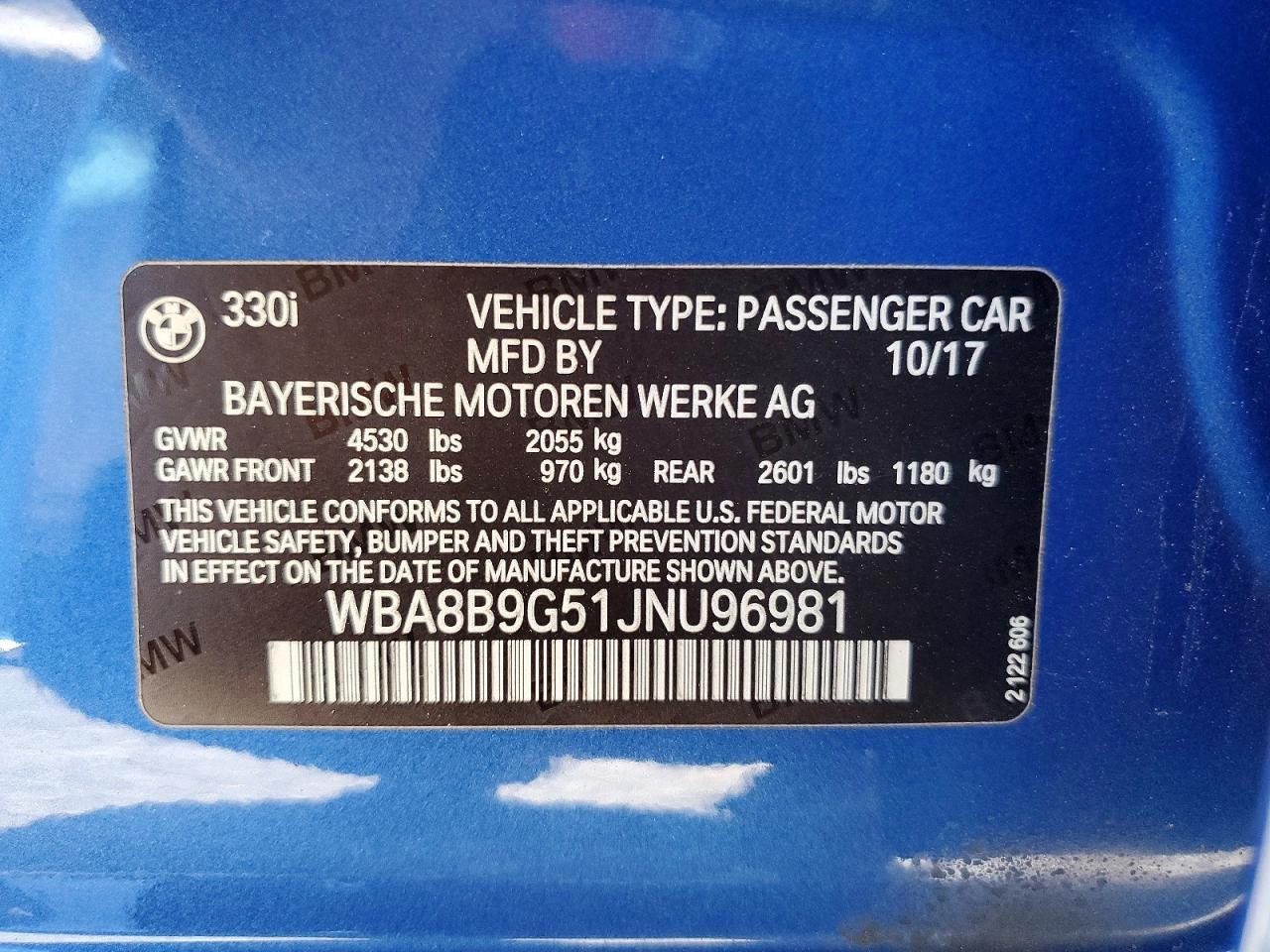 2018 BMW 330 I - zdjęcie 12