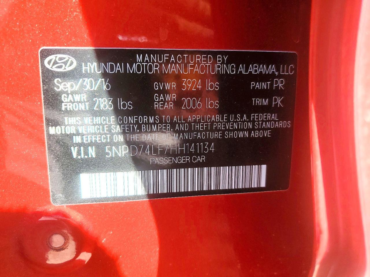 2017 Hyundai Elantra Se - zdjęcie 13