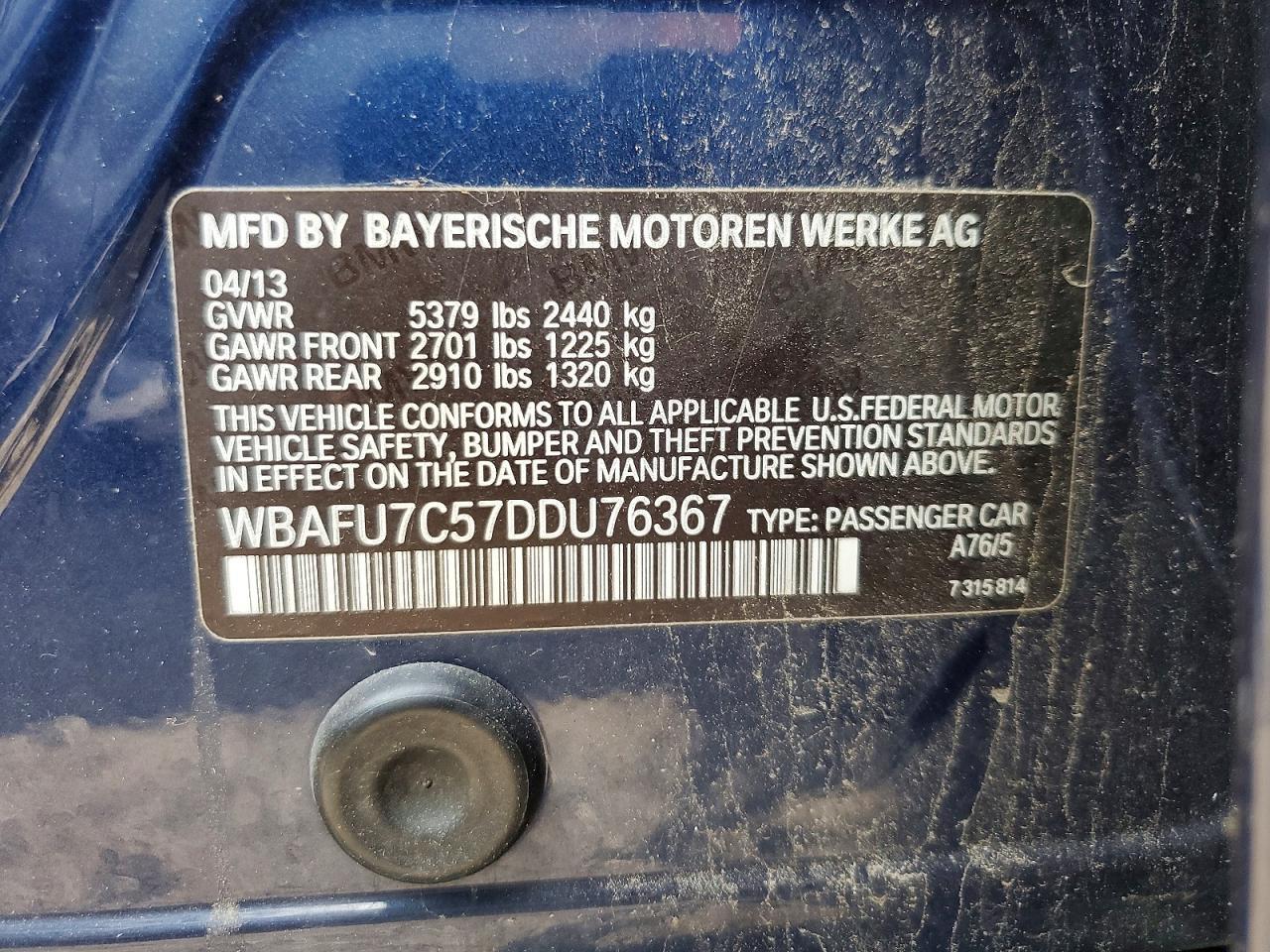 2013 BMW Seria 5 535i - zdjęcie 12