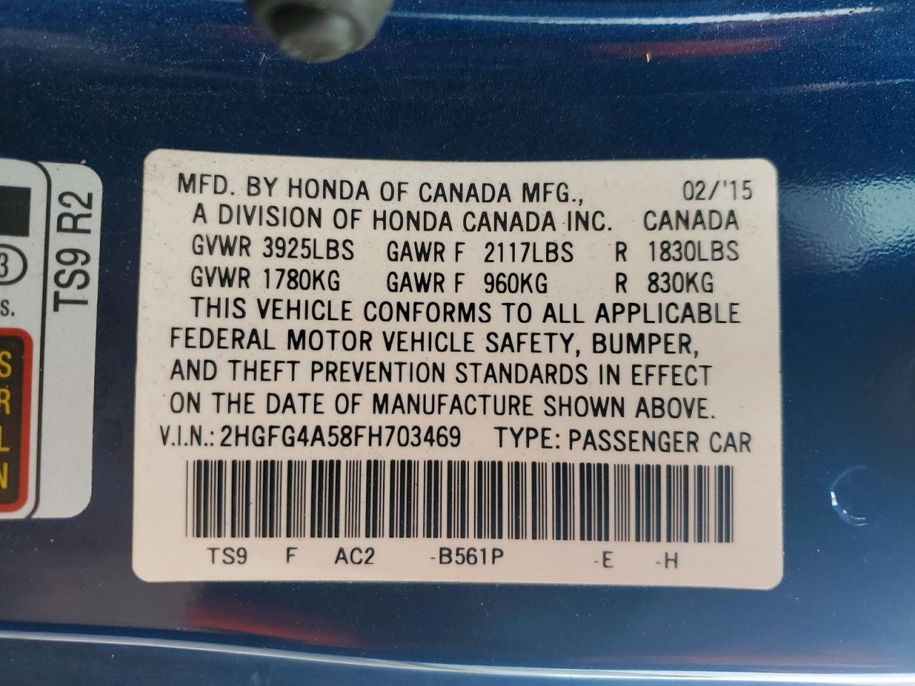 2015 Honda Civic Si - zdjęcie 12