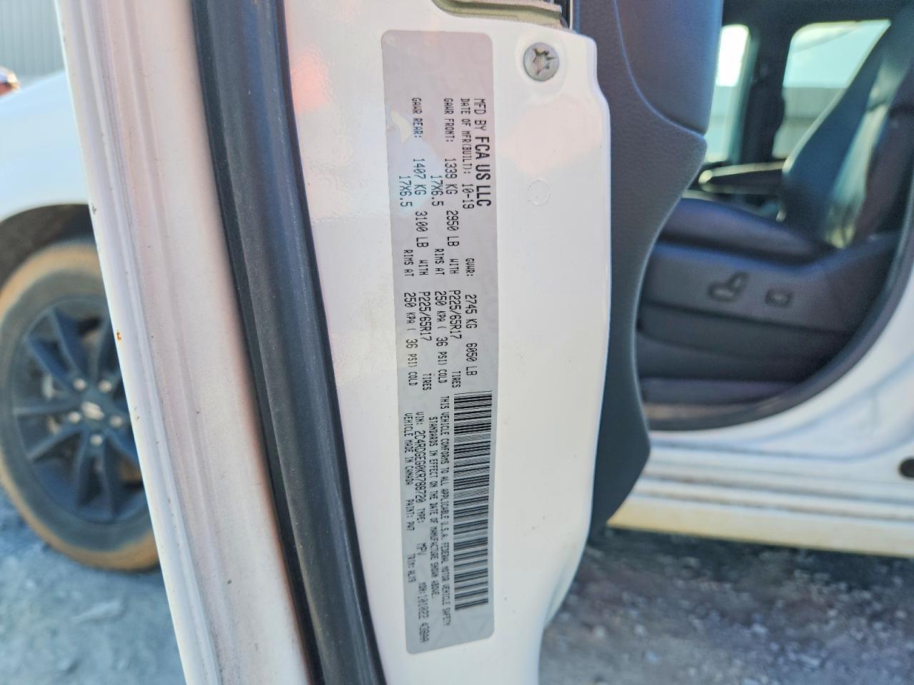 2019 Dodge Grand Caravan Gt - zdjęcie 13