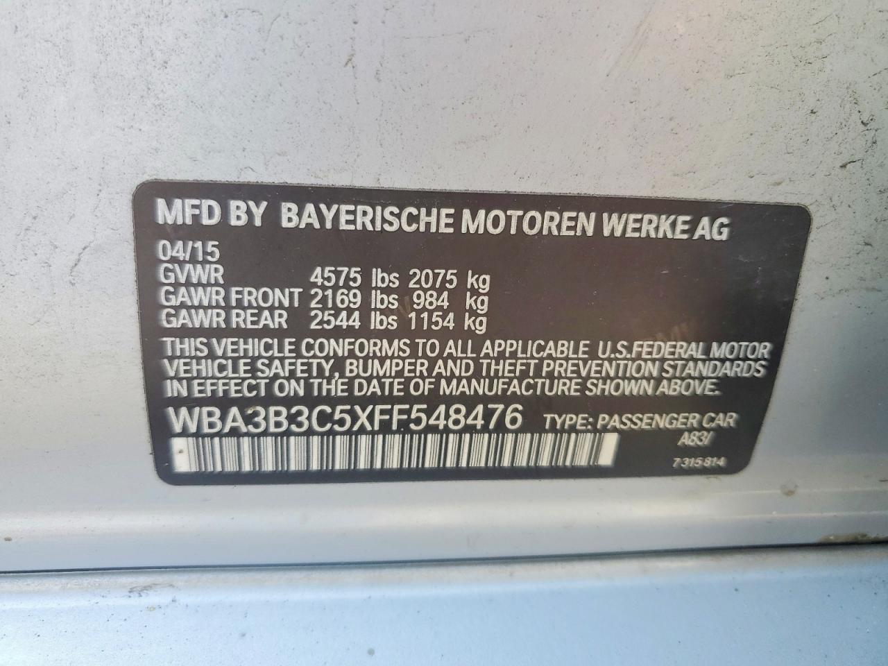 2015 BMW 328 Xi - zdjęcie 12
