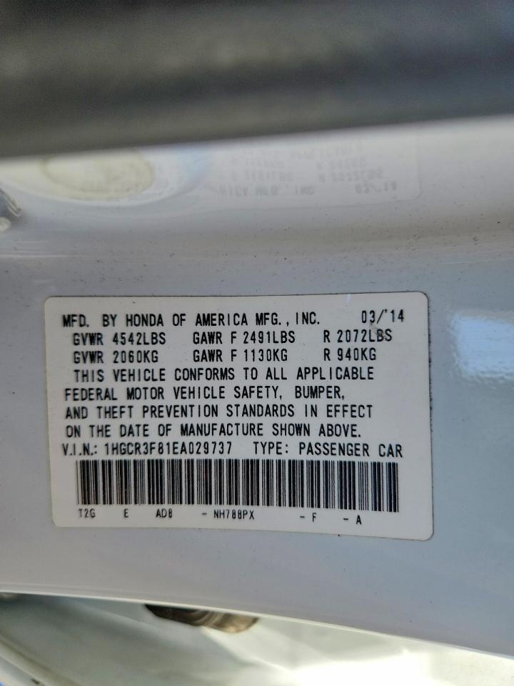 2014 Honda Accord Exl - zdjęcie 12
