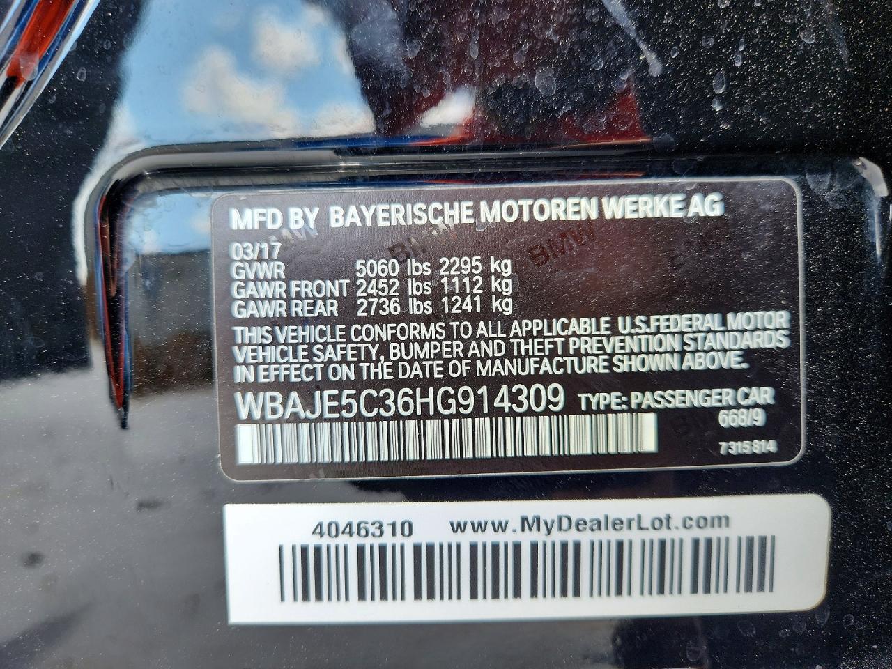 2017 BMW 540 I - zdjęcie 13