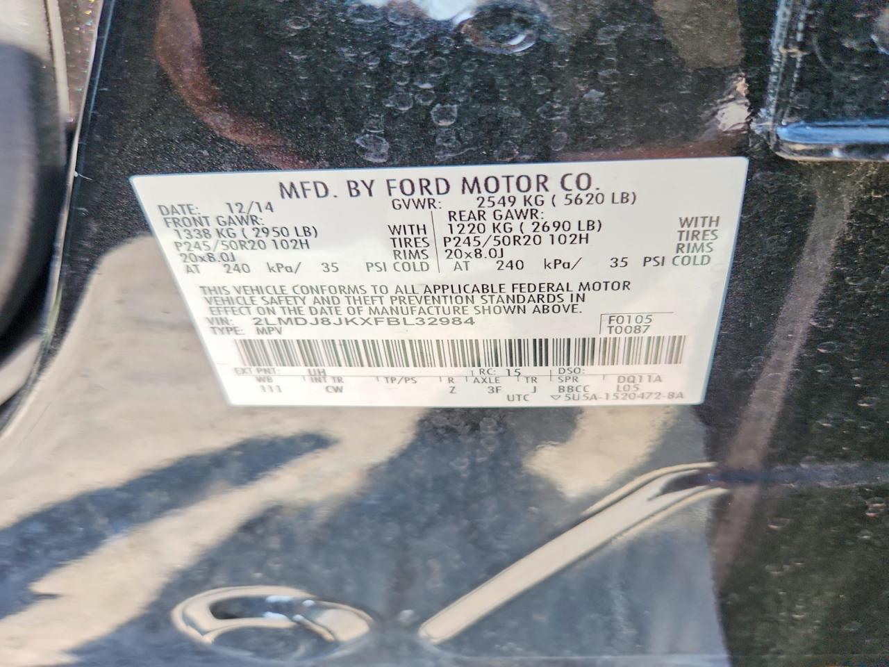 2015 Lincoln Mkx - zdjęcie 13