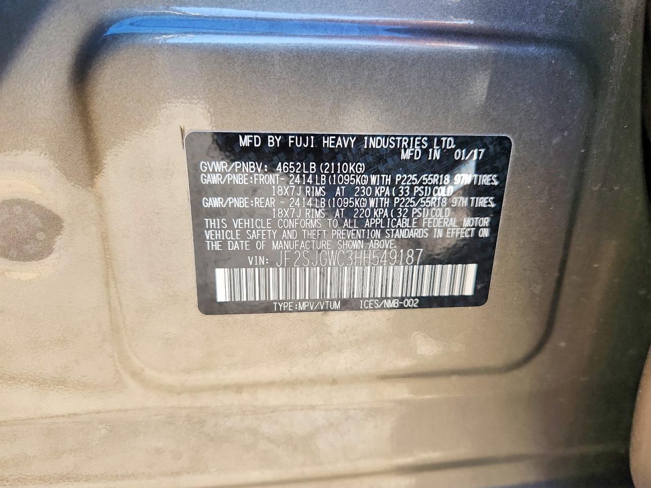 2017 Subaru Forester 2.0Xt Touring - zdjęcie 14