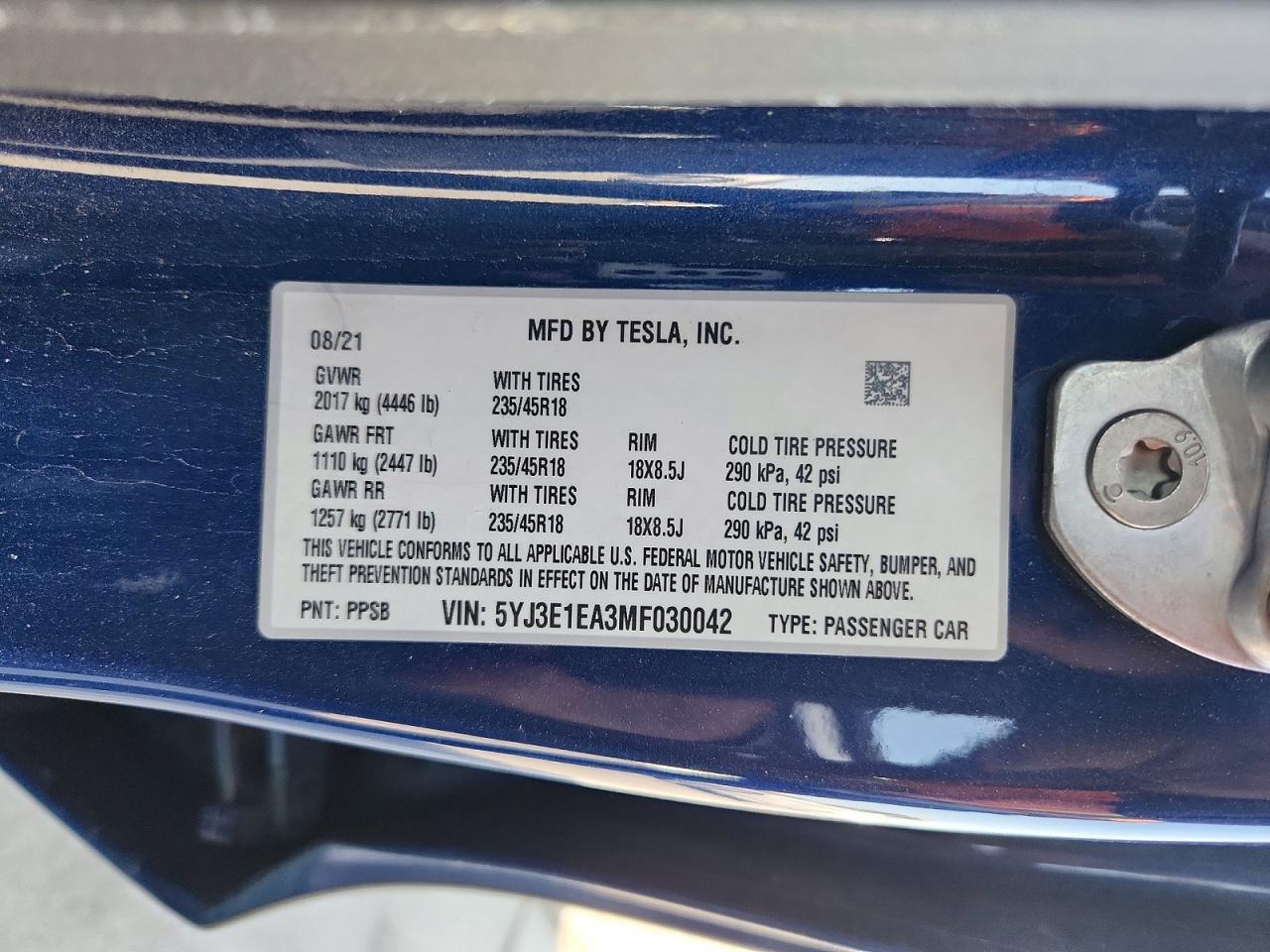 2021 Tesla Model 3 - zdjęcie 12