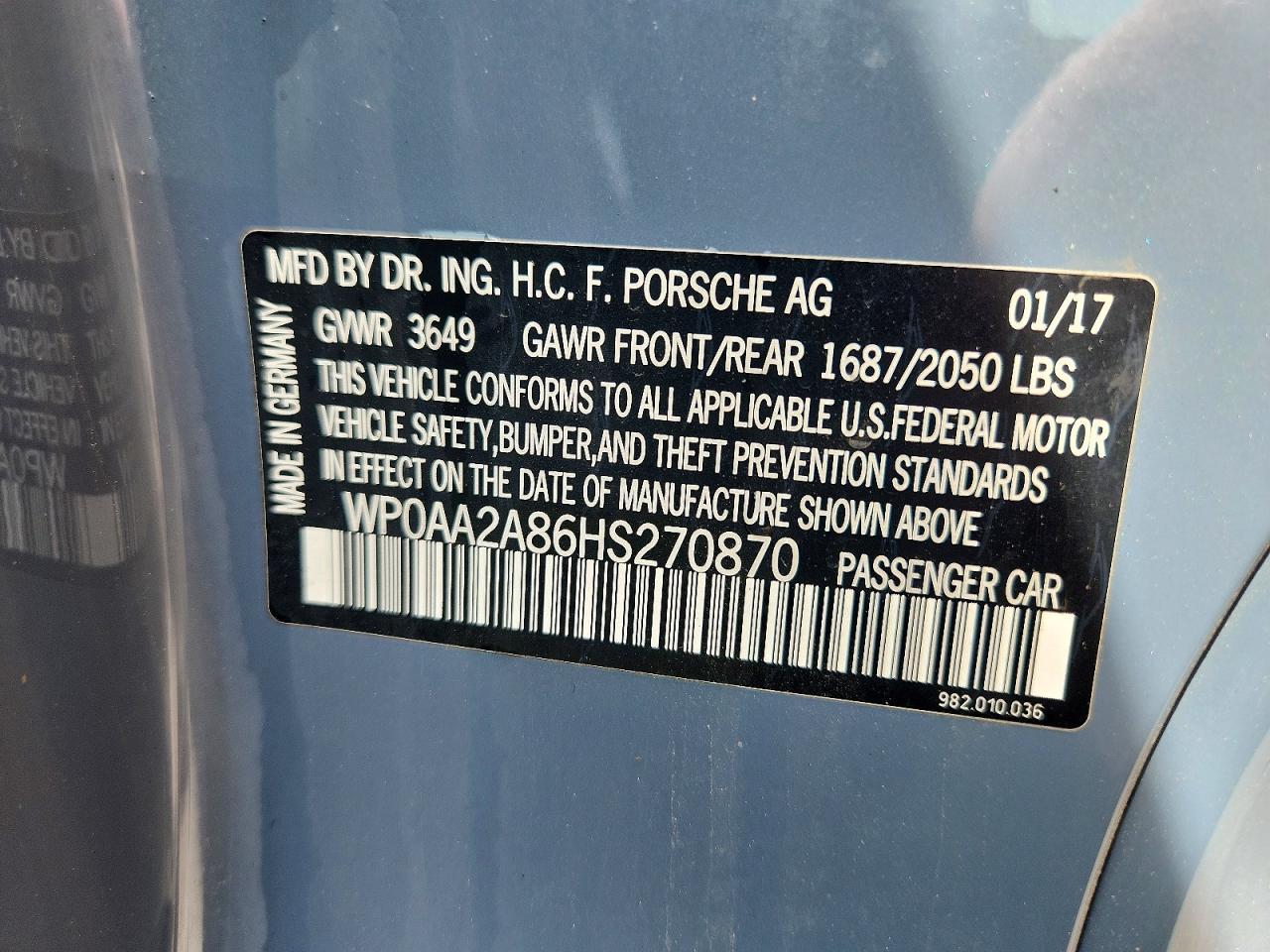 2017 Porsche 718 Cayman - zdjęcie 12