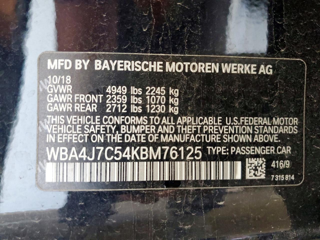 2019 BMW Seria 4 440i - zdjęcie 12