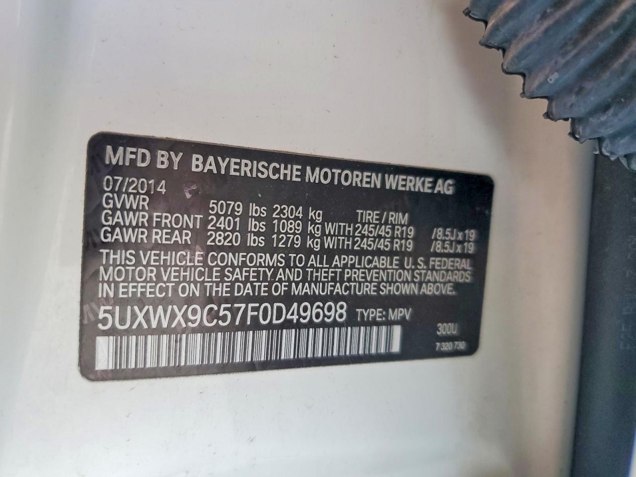 2015 BMW X3 xDrive28I - zdjęcie 14