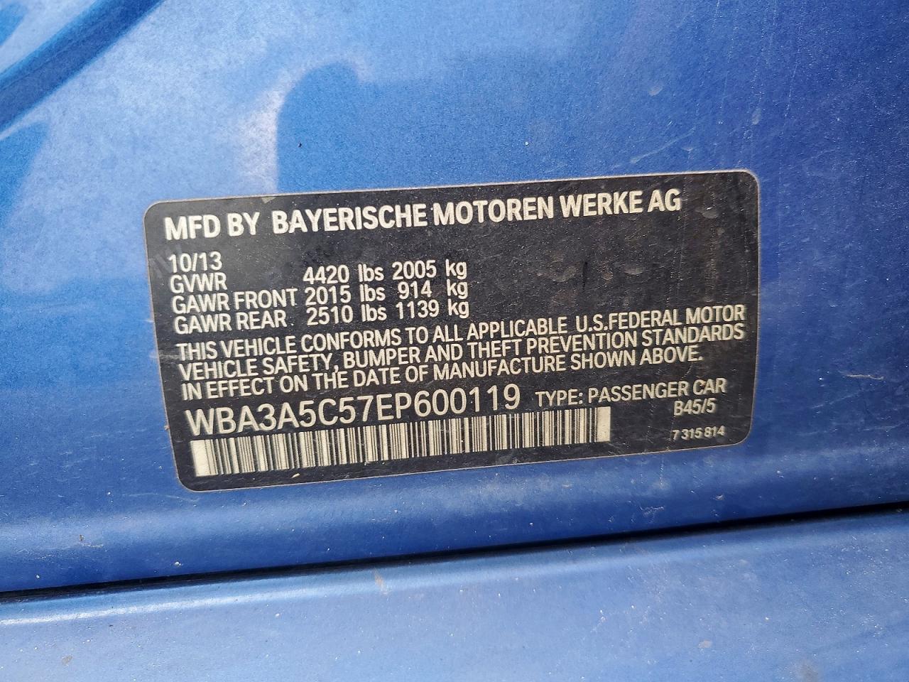2014 BMW 328 I - zdjęcie 12