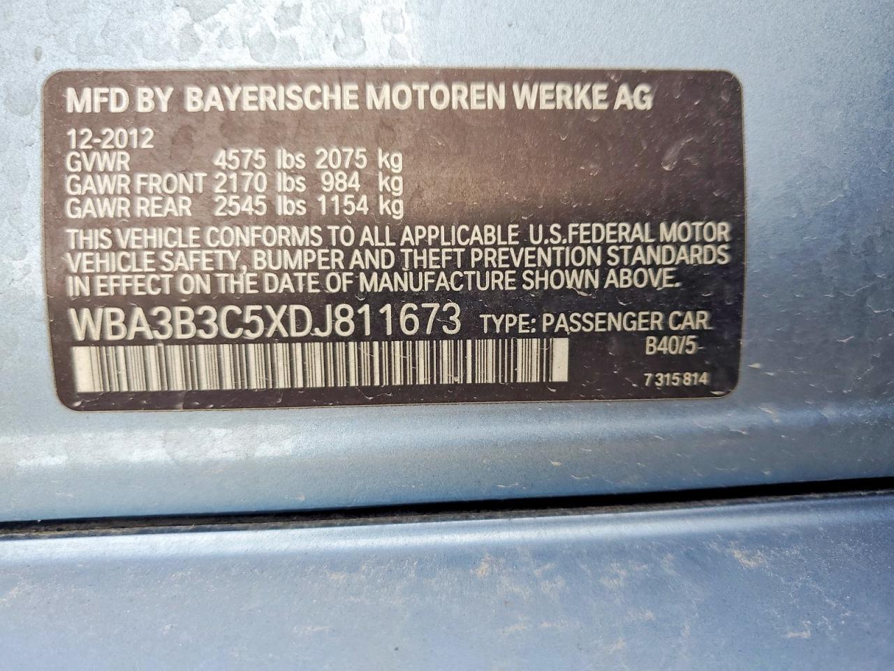 2013 BMW Seria 3 328i - zdjęcie 12