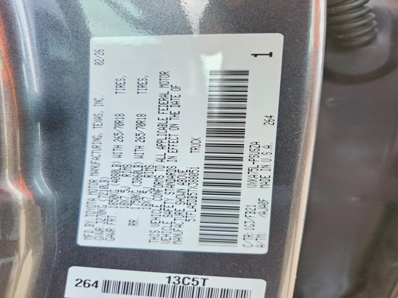 2026 Toyota Tundra Sr5 - zdjęcie 12