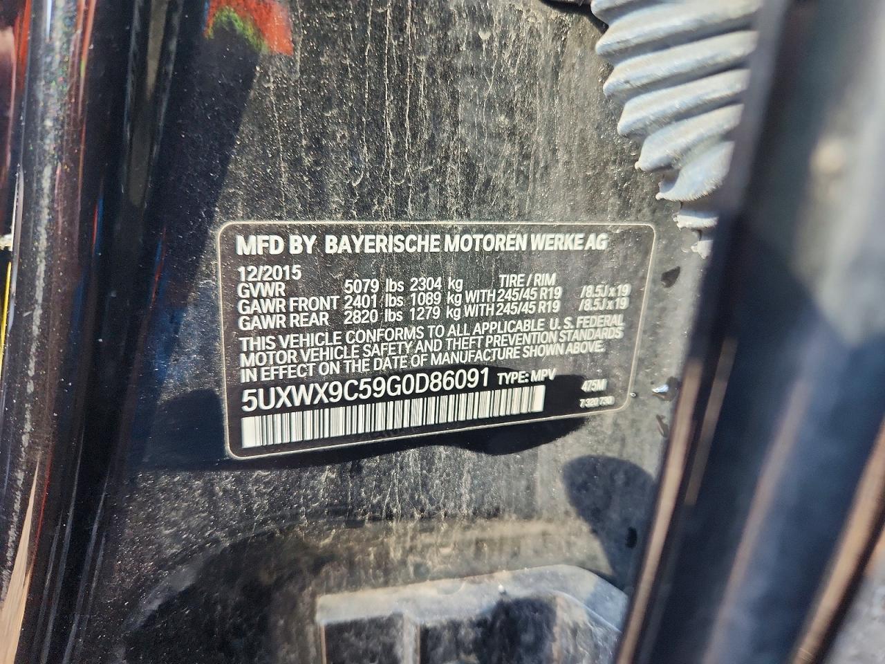 2016 BMW X3 xDrive28I - zdjęcie 13