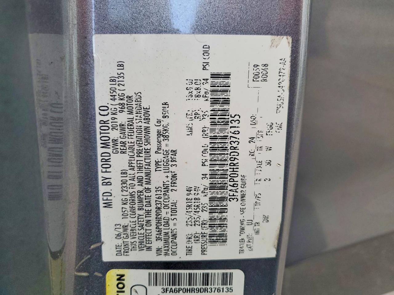 2013 Ford Fusion Se - zdjęcie 12