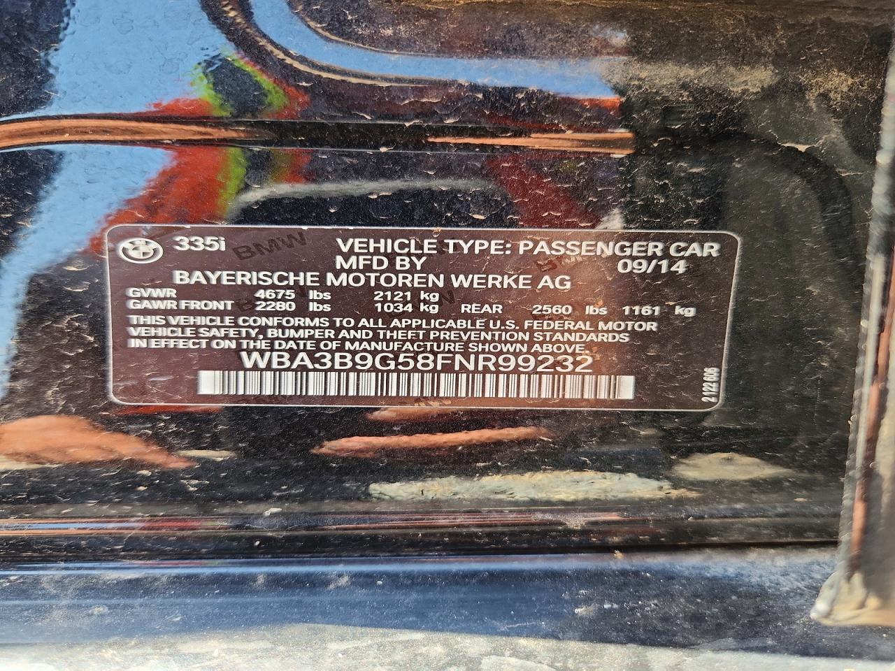 2015 BMW 335 Xi - zdjęcie 12