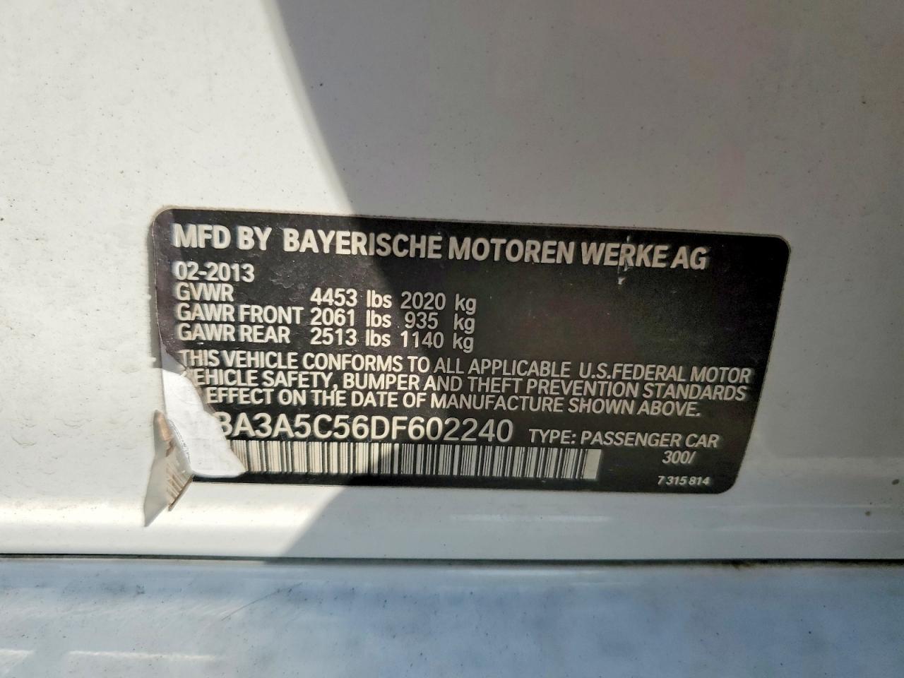 2013 BMW 328 I - zdjęcie 12