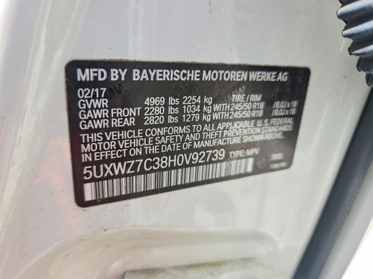 2017 BMW X3 Sdrive28I - zdjęcie 13