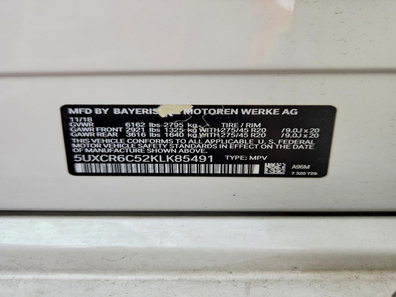 2019 BMW X5 xDrive40I - zdjęcie 12