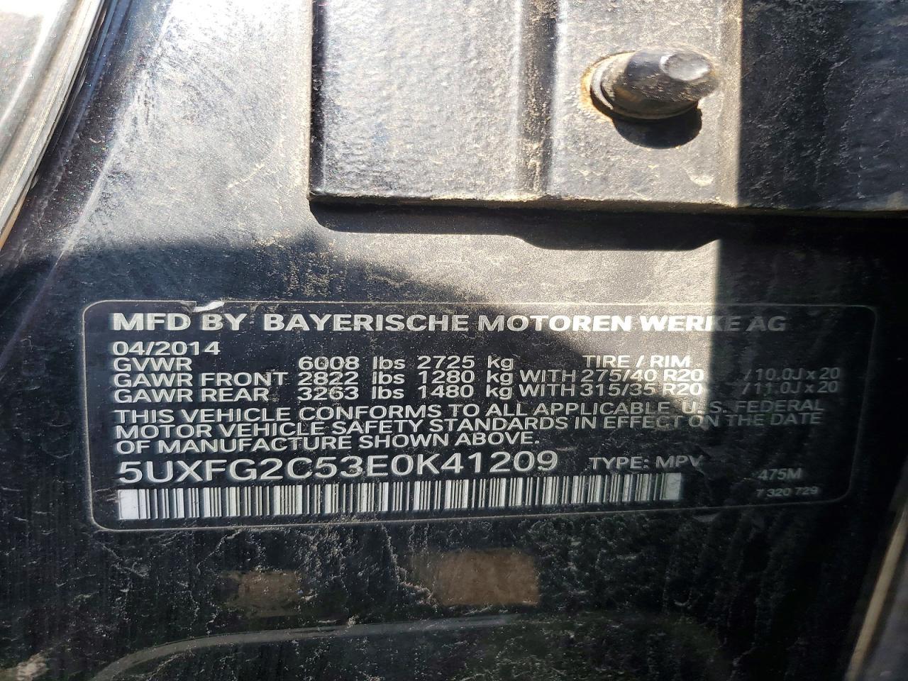2014 BMW X6 xDrive35I - zdjęcie 14