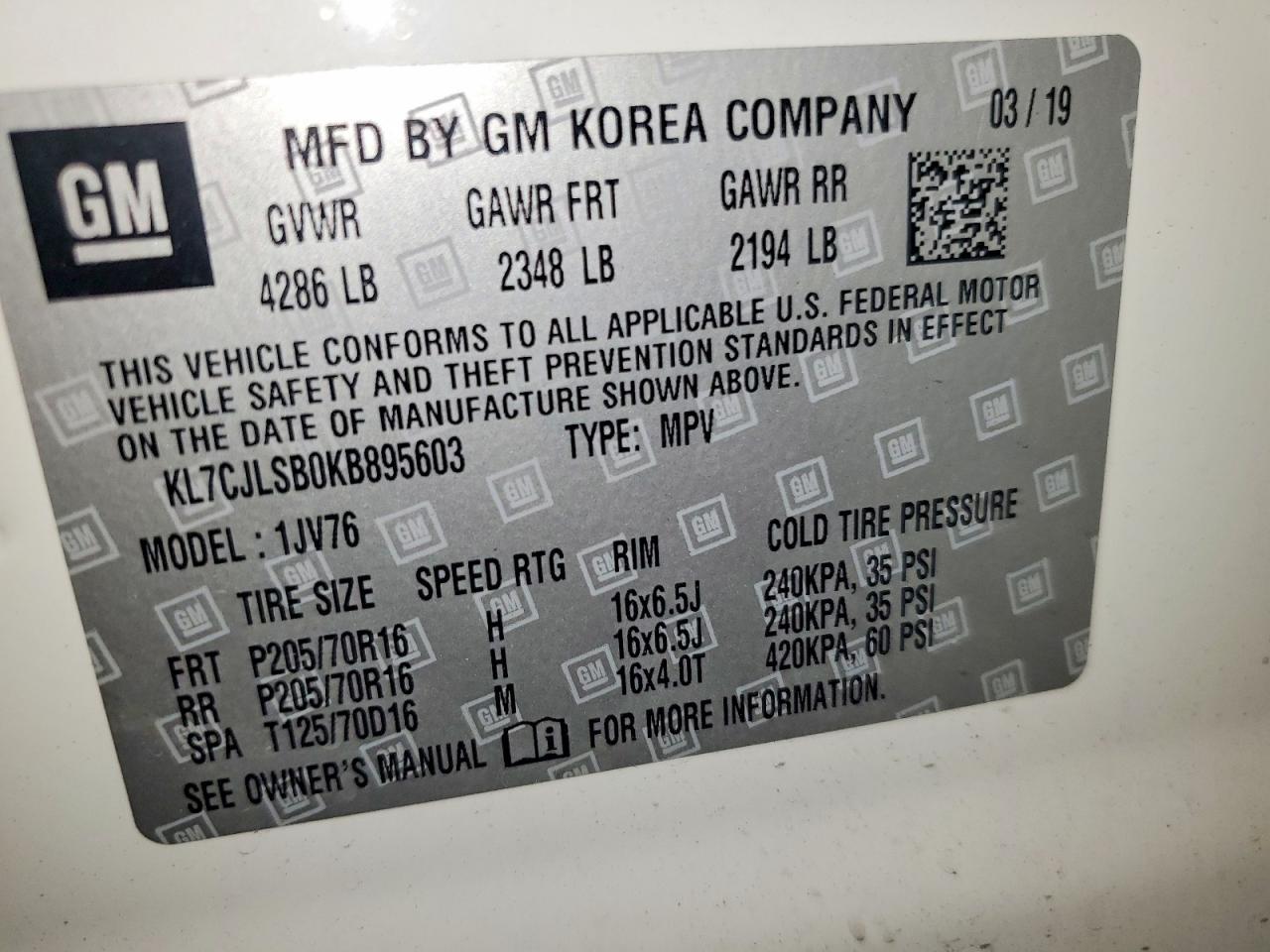 2019 Chevrolet Trax 1Lt - zdjęcie 14