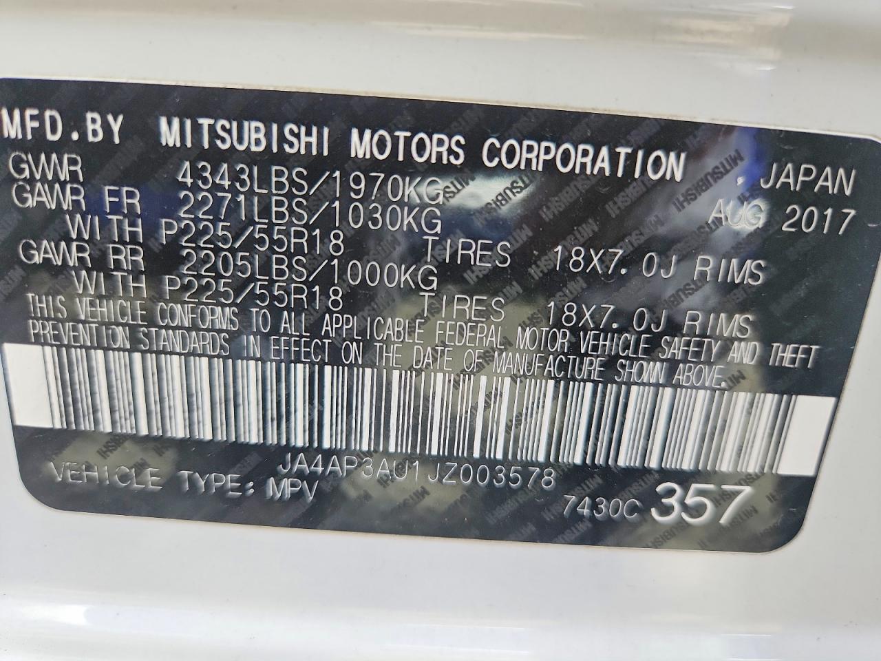 2018 Mitsubishi Outlander Sport - zdjęcie 14