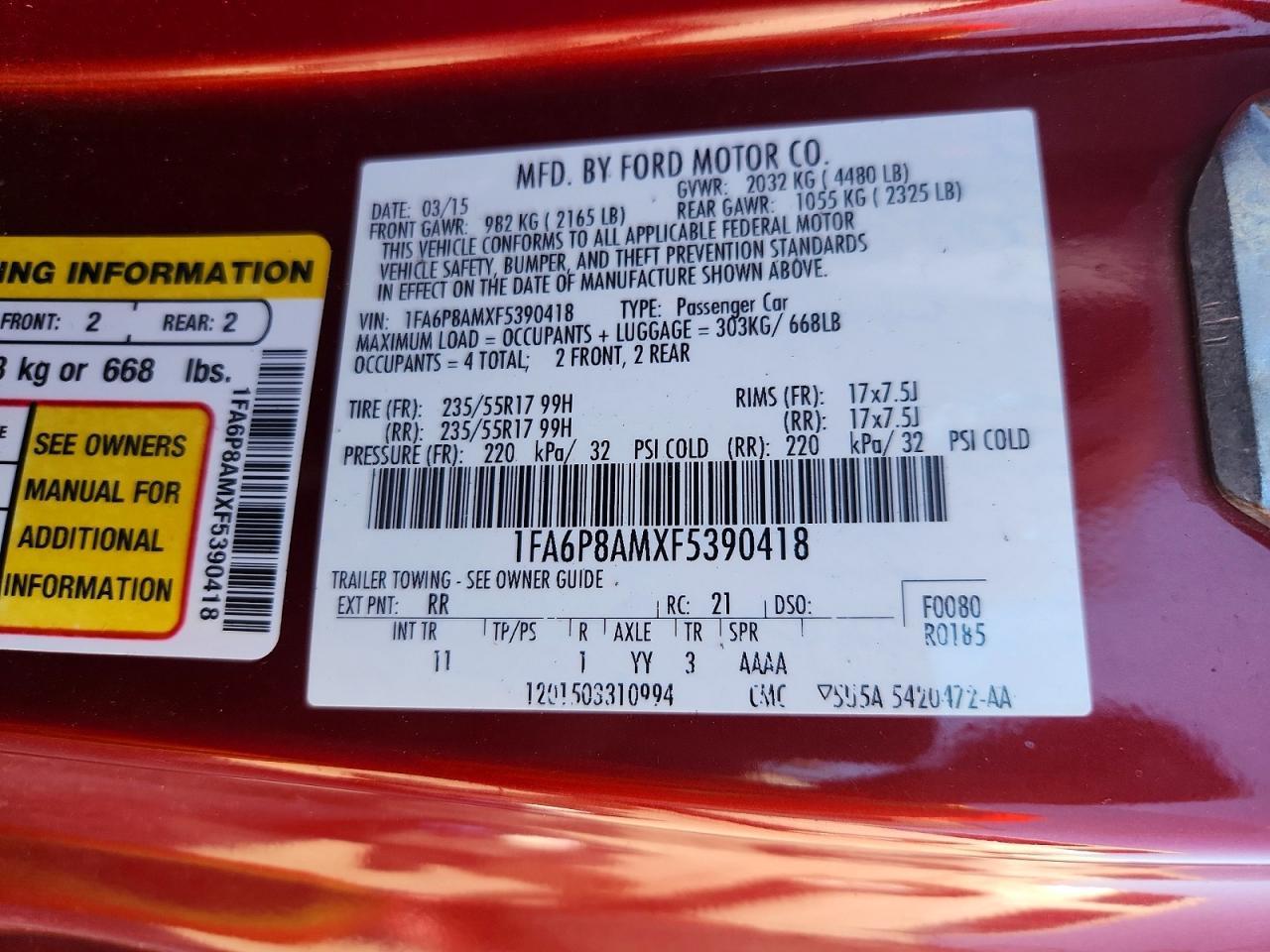 2015 Ford Mustang - zdjęcie 12