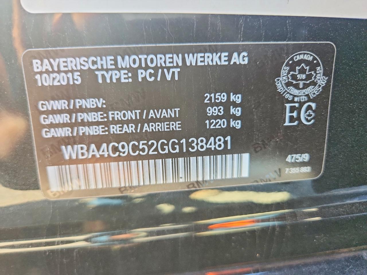 2016 BMW 428 Xi Gran Coupe Sulev - zdjęcie 12