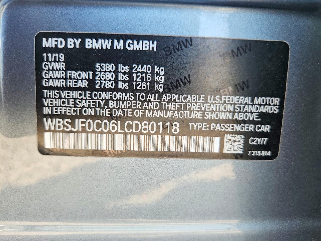 2020 BMW M5 Base - zdjęcie 13