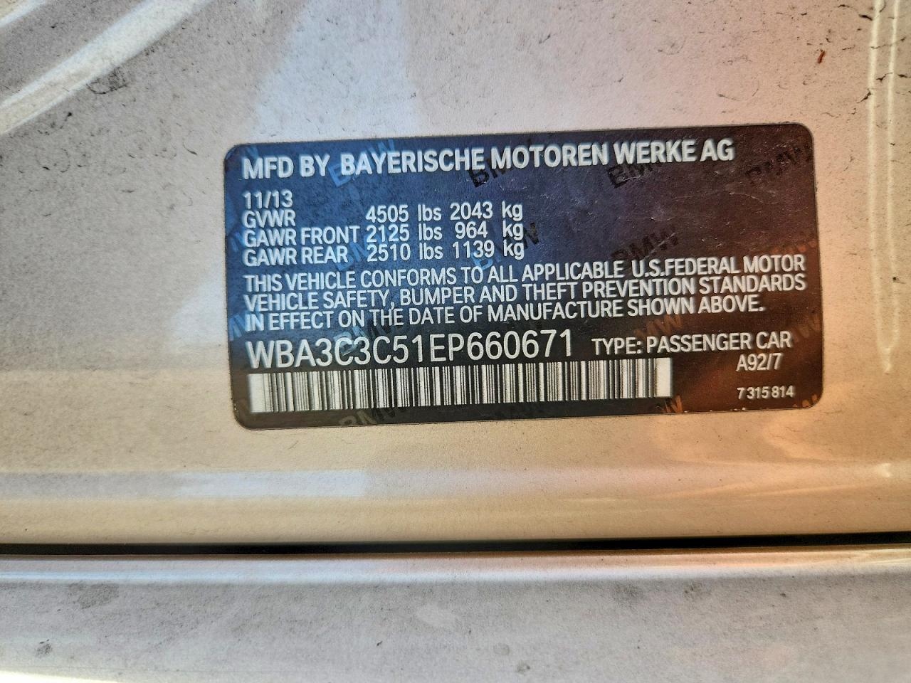 2014 BMW 320 I xDrive - zdjęcie 12