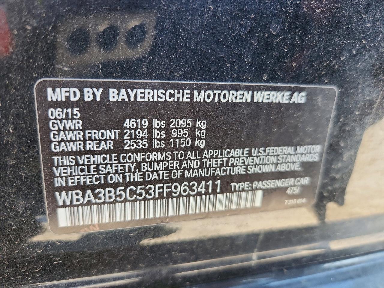 2015 BMW Seria 3 328i - zdjęcie 12