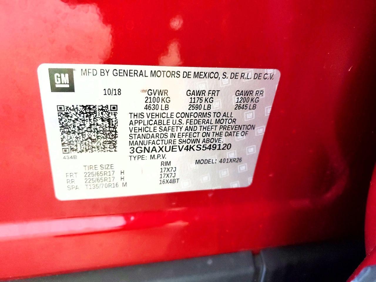 2019 Chevrolet Equinox Lt - zdjęcie 13