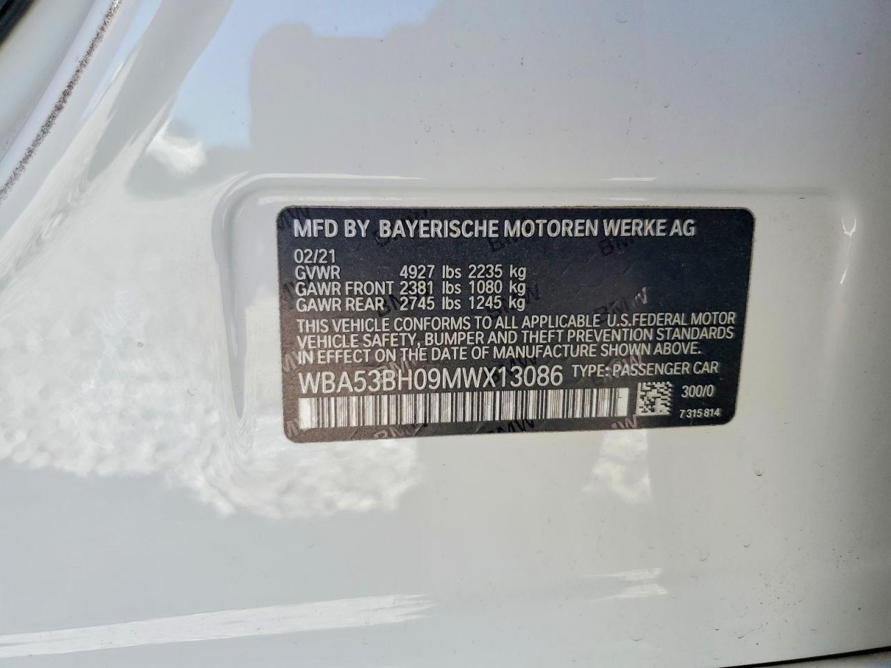 2021 BMW 530 I - zdjęcie 12