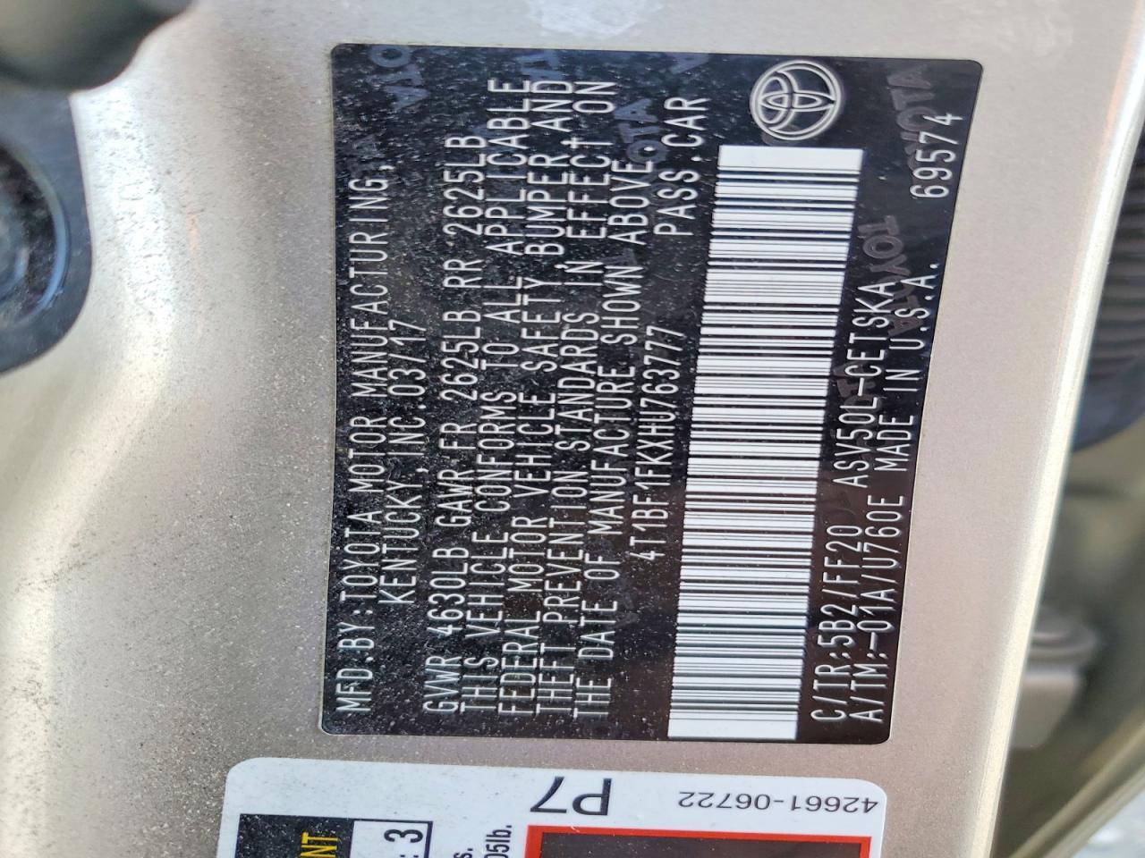 2017 Toyota Camry Se - zdjęcie 13